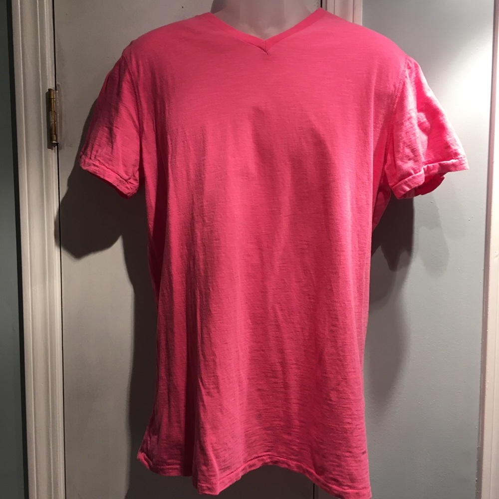 Pink Mossimo V-Neck Athletic Fit Men’s t-shirt